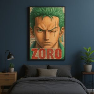 zoro anime tableaux decoratifs chambre dariart